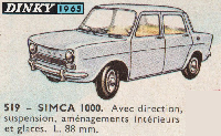 <a href='../files/catalogue/Dinky France/519/1965519.jpg' target='dimg'>Dinky France 1965 519  Simca 1000</a>